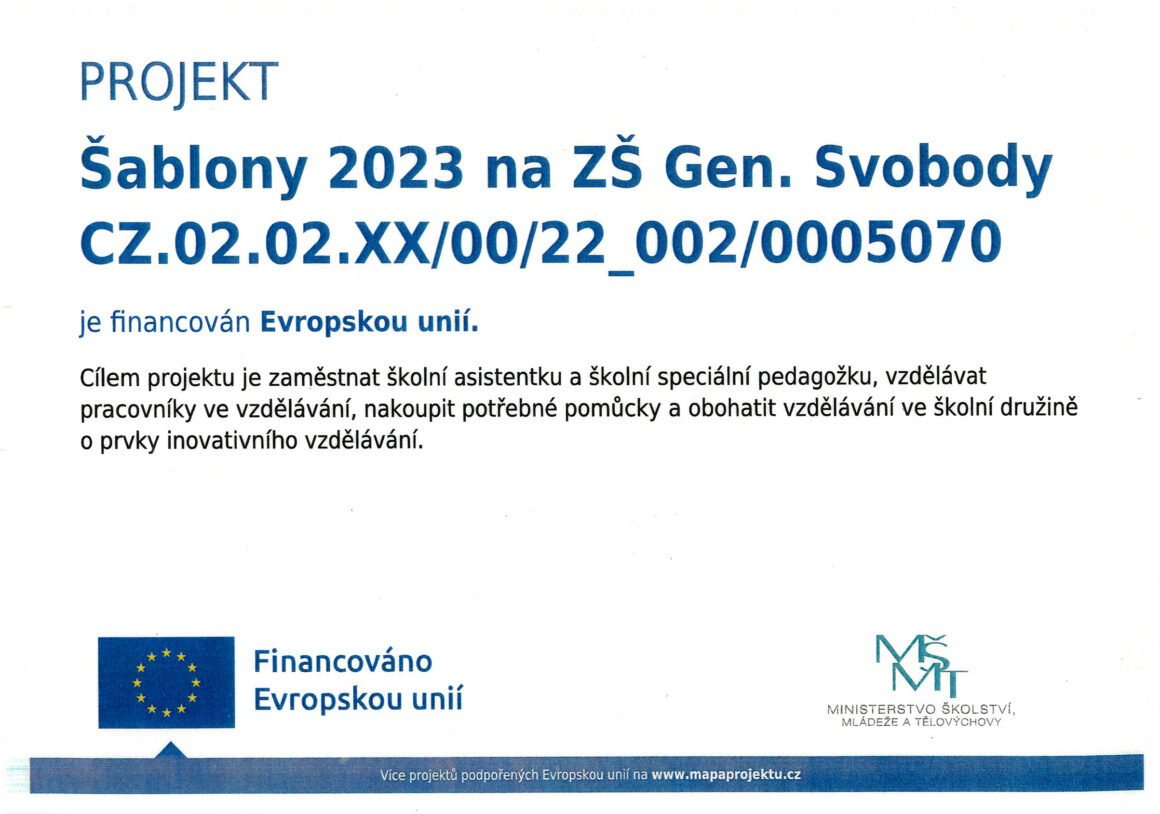 Šablony 2023