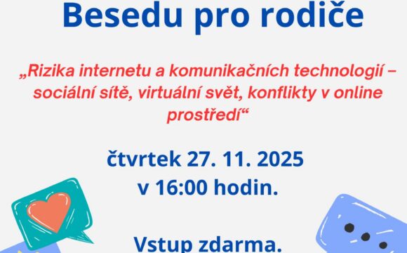 BESEDA PRO RODIČE – Rizika internetu a komunikačních technologií