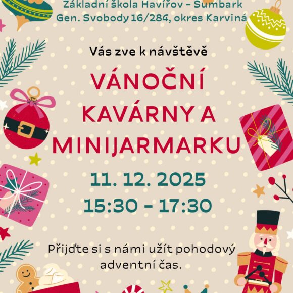 Vánoční kavárna a minijarmark