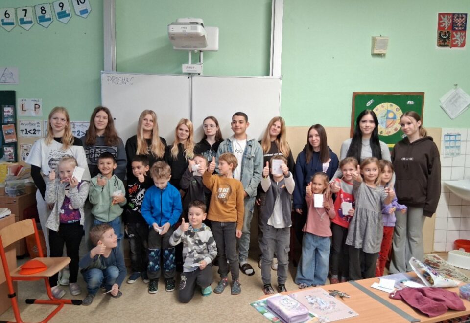 Společné aktivity 9. ročník, 1. roč. a přípravná třída