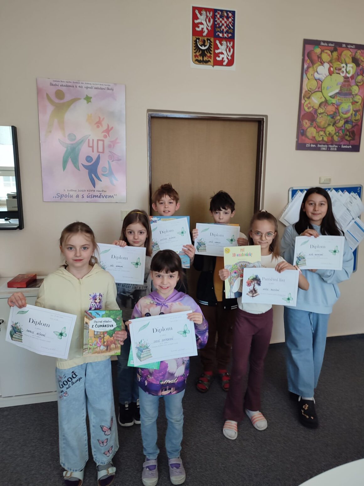 Recitační soutěž na 1. stupni