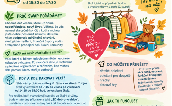 SWAP – dobročinný bazárek!