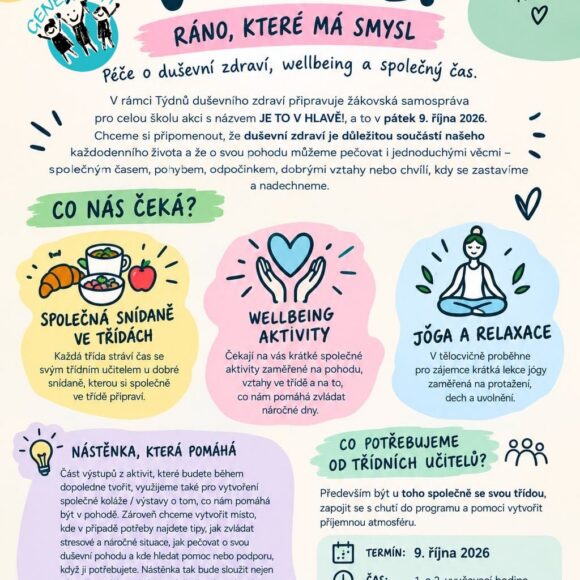 Je to v hlavě! – informace k akci žákovské samosprávy