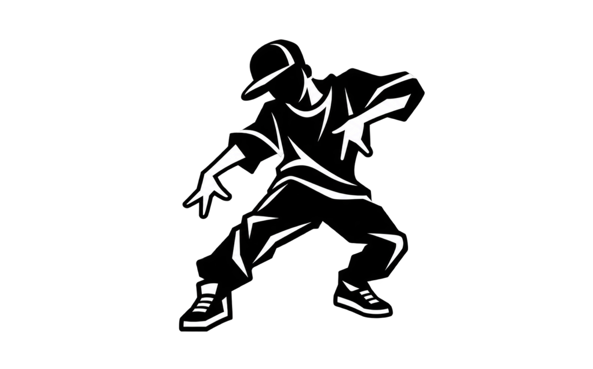 Geometrický tanečník v hiphopovém groovu Viktory