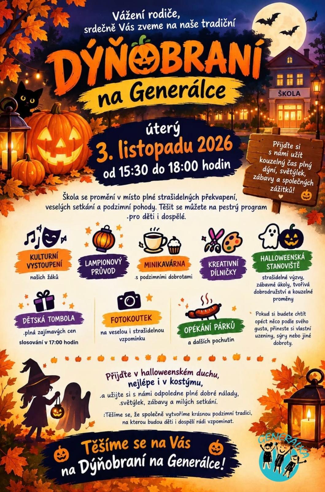 Dýňobraní na Generálce! Dýňobraní na Generálce!